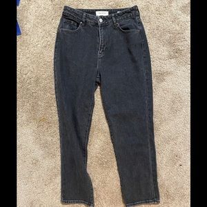 PacSun Mom black no rips mom jeans